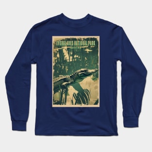 Everglades National Park Vintage Travel  Poster Long Sleeve T-Shirt